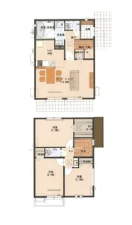 栃木県小山市駅南町2【一戸建】の間取り