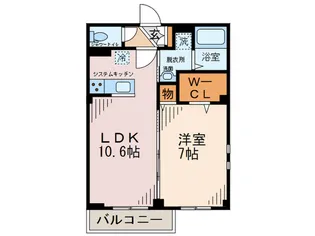 高砂テラス【2階】の間取り