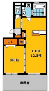 ルシール宝木【3階】の間取り
