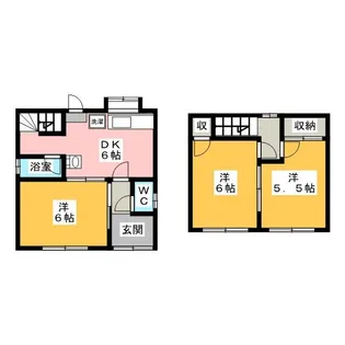 岐阜県岐阜市大菅南【一戸建】の間取り