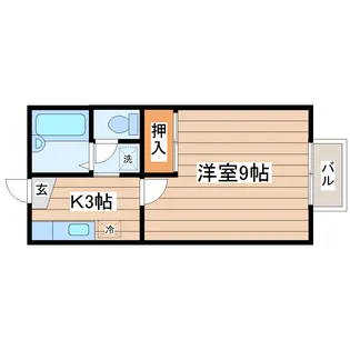 クレスト南仙台III【1階】の間取り