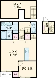 Destino小郡駅南A【1階】の間取り