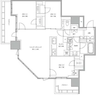 埼玉県さいたま市大宮区桜木町2【マンション】の間取り