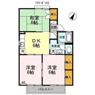 フレシュール・ドゥ・アビタシオン A棟【1階】の間取り