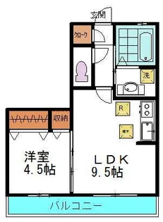 デカルト【2階】の間取り