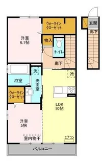 埼玉県さいたま市緑区美園6【アパート】の間取り