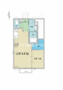 愛友・太子堂【1階】の間取り