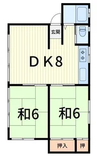 大成コーポ【1階】の間取り