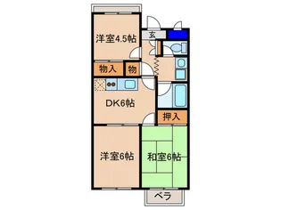 ハイネス幸 A棟【1階】の間取り