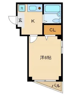 MSハイツIII【4階】の間取り