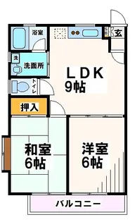 東京都府中市日新町3【アパート】の間取り