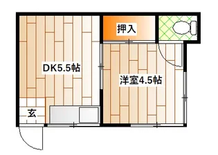 神奈川県横浜市神奈川区六角橋4【アパート】の間取り