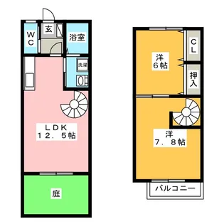 岐阜県加茂郡坂祝町酒倉【一戸建】の間取り