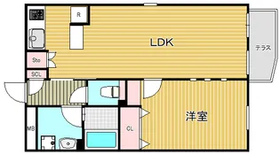 PASEO荏原中延【1階】の間取り