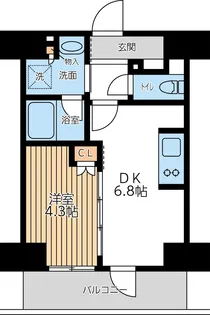 City Lux Tobe【4階】の間取り