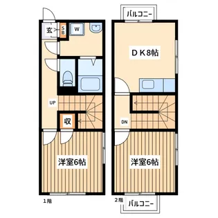 アンプルール ブワ オガワ 1の間取り