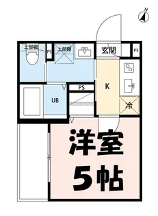 埼玉県蕨市中央4【アパート】の間取り