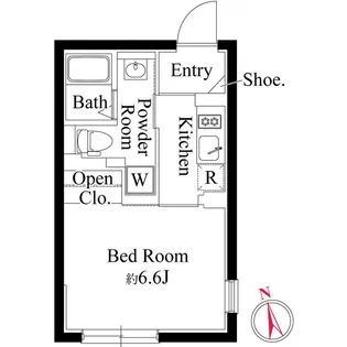 エクサム三軒茶屋IV【2階】の間取り