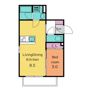 イースタンヒルズ東山公園【2階】の間取り