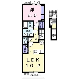 セレーナB【2階】の間取り