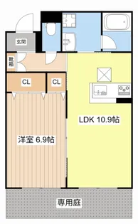 1LDKの間取り画像