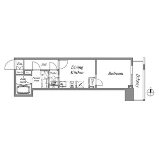 東京都北区中十条4【マンション】の間取り