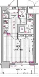 大阪府大阪市港区南市岡3【マンション】の間取り