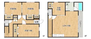 岐阜県多治見市生田町6【一戸建】の間取り
