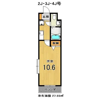 1Kの間取り画像