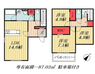 千葉県市川市大野町2【一戸建】の間取り