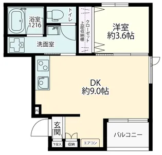 ロハス池之端【3階】の間取り