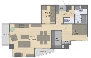 アズ三宿レジデンス【2階】の間取り