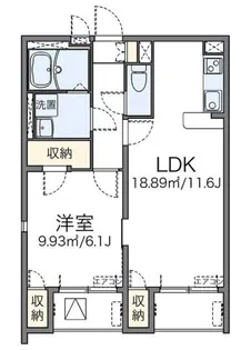 レオネクストクリサンス【3階】の間取り