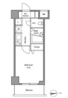 レジディア上落合の間取り