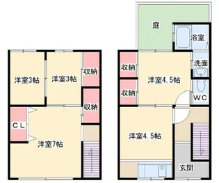 大阪府大阪市西成区千本北1【一戸建】の間取り