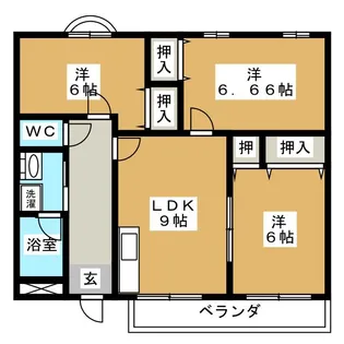 コルティーレ【1階】の間取り