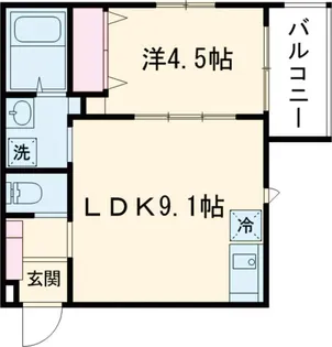 MELDIA東青梅【2階】の間取り