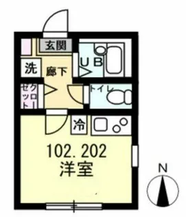 Beach Lagoon杉田【2階】の間取り