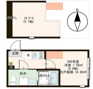 東京都葛飾区金町3【アパート】の間取り