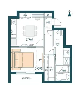 東京都豊島区要町1【マンション】の間取り
