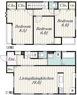 東京都町田市南大谷【一戸建】の間取り