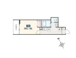 東京都東村山市本町3【アパート】の間取り