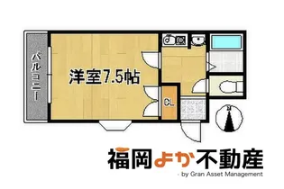 クラージュ舞鶴【6階】の間取り