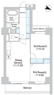 アーバンシティ音羽【2階】の間取り