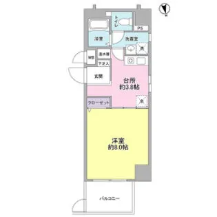 ヴェルデ東日本橋【3階】の間取り