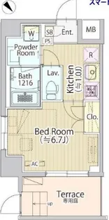 セリジェ池尻大橋【1階】の間取り