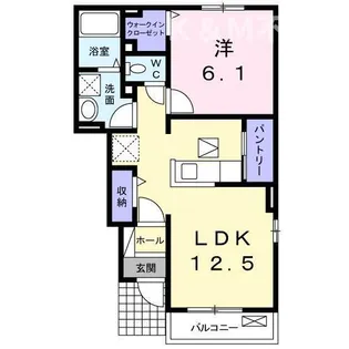 グランドハウスMT5【1階】の間取り