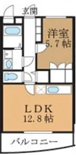 ピノ・ソレアード【1階】の間取り