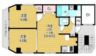 東京都台東区台東2【マンション】の間取り