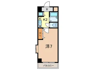 クレール仁川【3階】の間取り